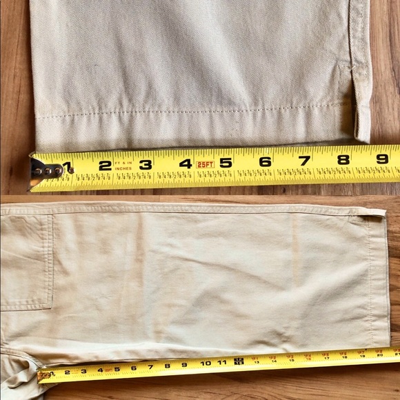 NEW GLORIA VANDERBILT Capri Pants w/ Belt Size 6 Petite Tan Women’s - Picture 8 of 14